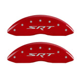 MGP 4 Caliper Covers Engraved Front & Rear SRT Red finish silver ch