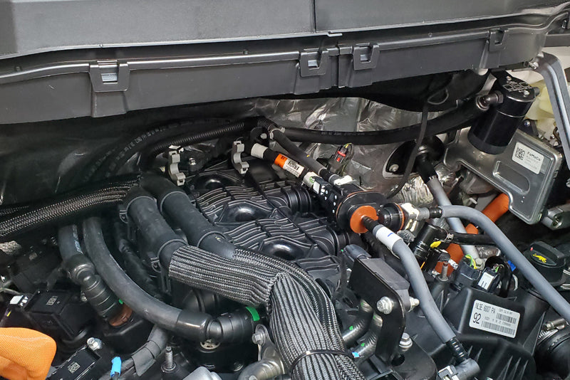 J&L 2021 Ford F-150 3.5L Passenger Side Oil Separator 3.0 - Black Anodized