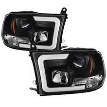 Charger l&#39;image dans la galerie, Spyder 09-16 Dodge Ram 1500 Version 2 Headlights Light Bar DRL Black PRO-YD-DR09V2-LBDRL-BK