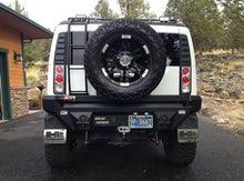 Load image into Gallery viewer, Road Armor 03-09 Hummer H2 Dakar Rear Non-Winch Bumper w/Tire Carrier - Tex Blk