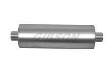 Charger l&#39;image dans la galerie, Gibson SFT Superflow Center/Center Round Muffler - 8x24in/4in Inlet/4in Outlet - Stainless