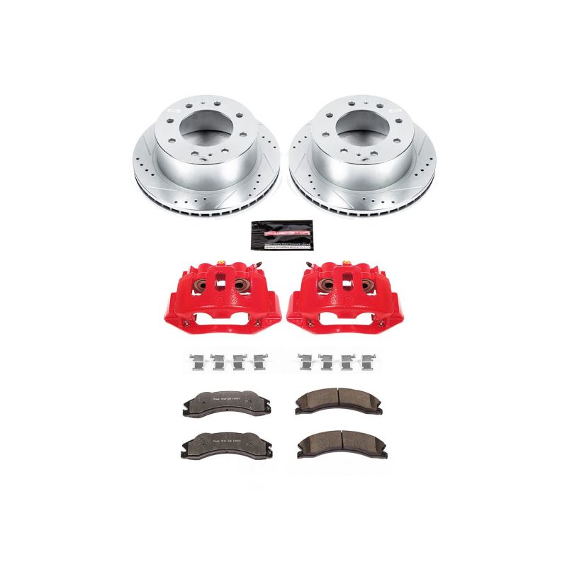 Power Stop 11-14 Chevrolet Silverado 2500 HD Z36 Truck and Tow Kit w/ Calipers - Rear