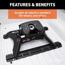 Carica l&#39;immagine nel visualizzatore di Gallery, Curt Universal 5th Wheel Base Rails (Gloss Black)