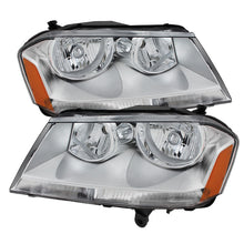 Cargar imagen en el visor de la galería, Xtune Dodge Avenger 08-14 Crystal Headlights Chrome HD-JH-DA08-AM-C