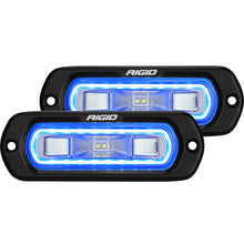 Laden Sie das Bild in den Galerie-Viewer, Rigid Industries SR-L Series Flush Mount LED Spreader Pair w/ Blue Halo - Universal