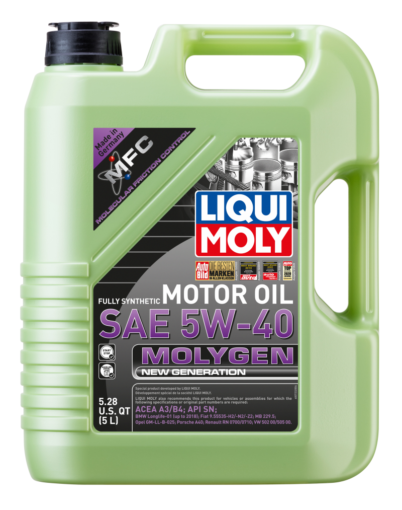 Liqui Moly Molygen New Generation Motor Oil 5W40 for cars