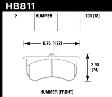 गैलरी व्यूवर में इमेज लोड करें, Hawk 15-16 AM General Hummer Super Duty Front Brake Pads