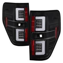 Carica l&#39;immagine nel visualizzatore di Gallery, Spyder 09-14 Ford F150 V2 Light Bar LED Tail Lights - Black (ALT-YD-FF15009V2-LBLED-BK)