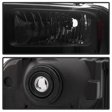 Carica l&#39;immagine nel visualizzatore di Gallery, Xtune Ford F250 F350 F450 Superduty Excursion 99-04 Headlights Black Smoked HD-JH-FF25099-HA-BSM