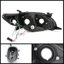Carica l&#39;immagine nel visualizzatore di Gallery, Spyder Toyota Corolla 11-13 Projector Headlights Halogen Model Only - DRL LED Blk PRO-YD-TC11-DRL-BK