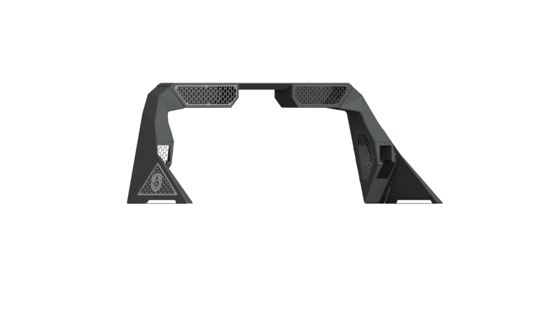 Road Armor 14-18 Chevy 1500 iD Headache Rack w/Bedrail Pod/Dual 10in Pod/Brake Lamp Relief/Hyve -Raw - 2to4wheels