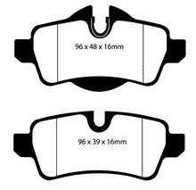 Laden Sie das Bild in den Galerie-Viewer, EBC 07-14 Mini Hardtop 1.6 Ultimax2 Rear Brake Pads