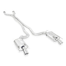 Carica l'immagine nel visualizzatore di Gallery, Stainless Works 2009-15 Cadillac CTS-V Sedan 3in Catback System X-Pipe S-Tube Mufflers 4in Tips