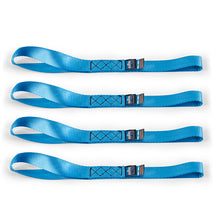 Laden Sie das Bild in den Galerie-Viewer, Mishimoto Heavy-Duty Ratchet Tie-Down Kit (4-Pack) - Blue