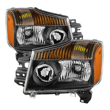 Carica l&#39;immagine nel visualizzatore di Gallery, xTune Nissan Titan 04-15 (08-15 OE Style ) OEM Head Lights set - Black HD-JH-NTI08-AM-BK