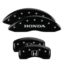 Charger l&#39;image dans la galerie, MGP 4 Caliper Covers Engraved Front &amp; Rear MGP Yellow Finish Black Char 2005 Honda Accord
