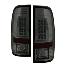 Carica l&#39;immagine nel visualizzatore di Gallery, Spyder Ford Super Duty 08-15 LED Tail Lights Smoke ALT-YD-FS07-LED-SM