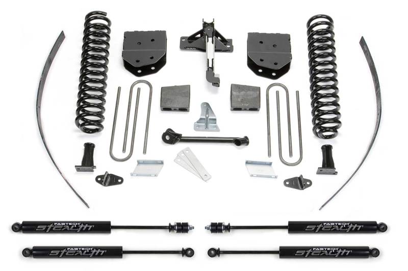 Fabtech 08-16 Ford F250 4WD w/Overload 8in Basic System w/Stealth Shocks