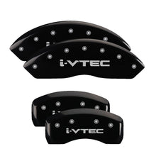 Charger l&#39;image dans la galerie, MGP Front set 2 Caliper Covers Engraved Front Honda Black finish silver ch