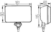 Charger l&#39;image dans la galerie, Hella 450 H3 12V SAE/ECE Fog Lamp Kit Clear - Rectangle (Includes 2 Lamps)