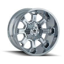 Cargar imagen en el visor de la galería, Mayhem 8105 Combat 20x9 / 5x127 BP / 18mm Offset / 87mm Hub Chrome Wheel