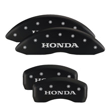 Charger l&#39;image dans la galerie, MGP 4 Caliper Covers Engraved Front 2015/Civic Engraved Rear 2015/Civic Black finish silver ch