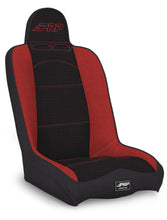Laden Sie das Bild in den Galerie-Viewer, PRP Daily Driver High Back Suspension Seat (Two Neck Slots) - Black/Red