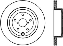 Charger l&#39;image dans la galerie, StopTech 08+ Subaru STI (Will Not Fit 05-07) Slotted &amp; Drilled Sport Brake Rotor