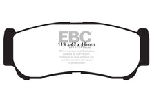 गैलरी व्यूवर में इमेज लोड करें, EBC 07-09 Hyundai Santa Fe 2.7 Ultimax2 Rear Brake Pads