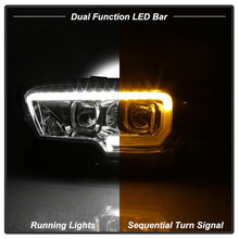 Charger l&#39;image dans la galerie, xTune 16-18 Toyota Tacoma SR/SR5 DRL Proj Headlights w/Turn Signal - Chrm (PRO-JH-TTA16-SR-C)
