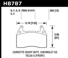 Carica l&#39;immagine nel visualizzatore di Gallery, Hawk 15 Chevy Corvette / 16-17 Chevy Camaro / 16-17 Cadillac CTS HP+ Front Brake Pads
