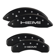 Laden Sie das Bild in den Galerie-Viewer, MGP 4 Caliper Covers Engraved Front &amp; Rear SRT4 Black finish silver ch