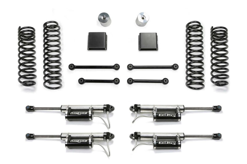 Fabtech 2020 Jeep Gladiator JT 6 Cyl 4WD 3in Sport II System w/DL 2.25 Resi Shocks