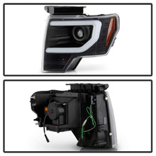Carica l&#39;immagine nel visualizzatore di Gallery, Spyder Ford F150 13-14 Xenon Model Only Light Bar Projector Headlights Black PRO-YD-FF15013PL-BK