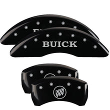 Charger l&#39;image dans la galerie, MGP 4 Caliper Covers Engraved Front Buick Rear Black Finish Silver Char 2018 Buick Enclave