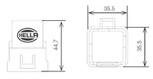Laden Sie das Bild in den Galerie-Viewer, Hella Relay 12V 20/40A Spdt Res Wthr