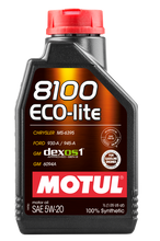 Load image into Gallery viewer, Motul 1L Synthetic Engine Oil 8100 5W20 ECO-LITE image 1