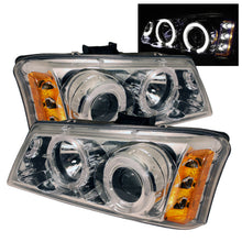 Laden Sie das Bild in den Galerie-Viewer, Spyder Chevy Silverado 1500 03-06 Projector Headlights LED Halo LED Ambr Reflctr Ch PRO-YD-CS03-AM-C