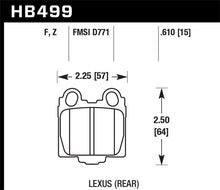 Charger l'image dans la galerie, Hawk 00-05 Lexus IS300 HPS Street Rear Brake Pads