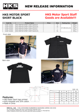 Carica l&#39;immagine nel visualizzatore di Gallery, HKS MOTORSPORT BUTTON-UP SHIRT BLACK M