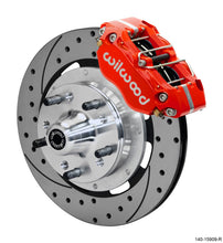 Carica l&#39;immagine nel visualizzatore di Gallery, Wilwood Dynapro 4R Front Kit 11.75in SPR Drilled and Slotted Rotors - Red
