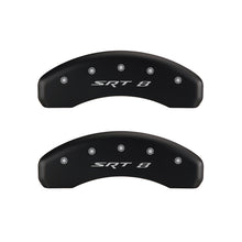 Laden Sie das Bild in den Galerie-Viewer, MGP 4 Caliper Covers Engraved Front &amp; Rear SRT8 Red finish silver ch