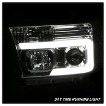 Carica l&#39;immagine nel visualizzatore di Gallery, Spyder 07-13 Toyota Tundra V2 Light Bar DRL Projector Headlights - Chrome (PRO-YD-TTU07V2-LB-C)