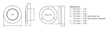 Cargar imagen en el visor de la galería, Hella &#39;0500 Series&#39; Slim Line White 12V DC Round Soft LED Courtesy Light w/ White Plastic Rim
