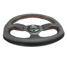 गैलरी व्यूवर में इमेज लोड करें, NRG Reinforced Steering Wheel (320mm Horizontal / 330mm Vertical) Leather w/Red Stitching