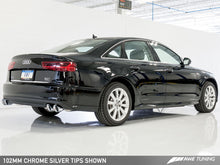 Charger l&#39;image dans la galerie, AWE Tuning Audi C7.5 A6 3.0T Touring Edition Exhaust - Quad Outlet Chrome Silver Tips