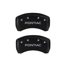 Charger l&#39;image dans la galerie, MGP 4 Caliper Covers Engraved Front &amp; Rear Pontiac Red finish silver ch