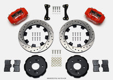 गैलरी व्यूवर में इमेज लोड करें, Wilwood Forged Dynalite Front Hat Kit 12.19in Drilled Red 02-06 Acura RSX-5 Lug