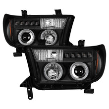 गैलरी व्यूवर में इमेज लोड करें, Spyder Toyota Tundra 07-133 Projector Headlights LED Halo LED Blk PRO-YD-TTU07-HL-BK