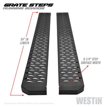 गैलरी व्यूवर में इमेज लोड करें, Westin Grate Steps Running Boards 54 in - Textured Black